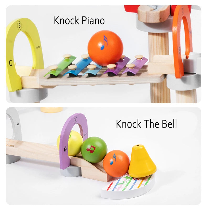 MusicBlocks Toy - Houten Sensorische Blokken voor Groei