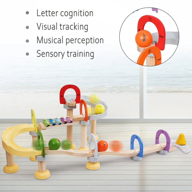 MusicBlocks Toy - Houten Sensorische Blokken voor Groei