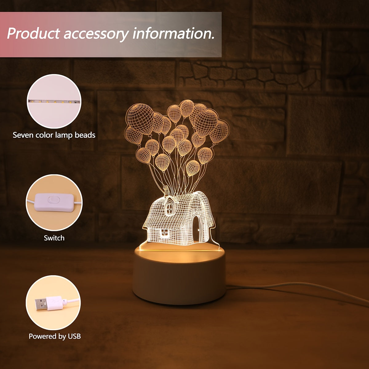 LumiBalloon – Unieke 3D LED Ballonlamp USB