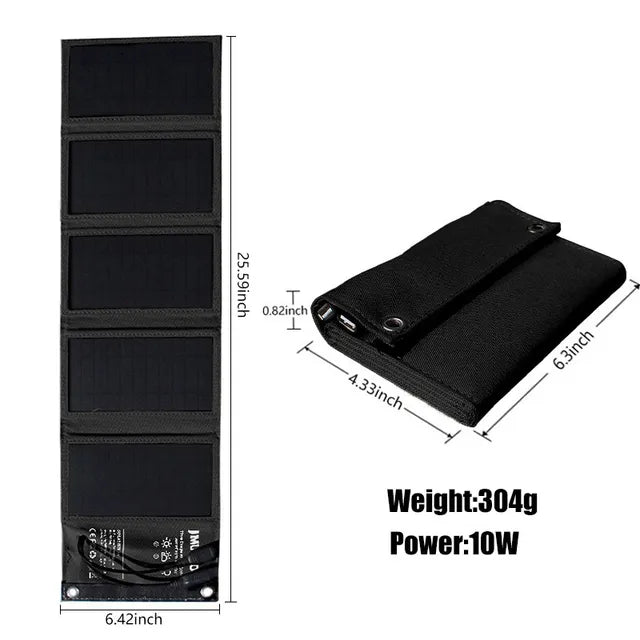 SolarFold Powerbank - Opvouwbare Zonnepaneel Oplader