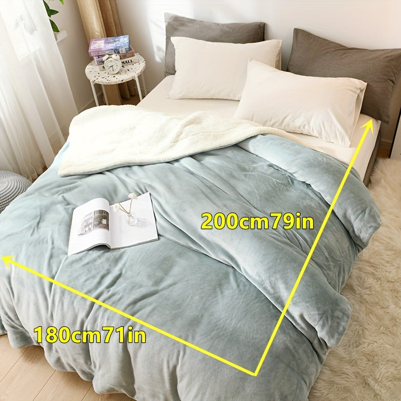 LuxeFlannel – Dubbelzijdige Sherpa Deken voor Ultiem Comfort