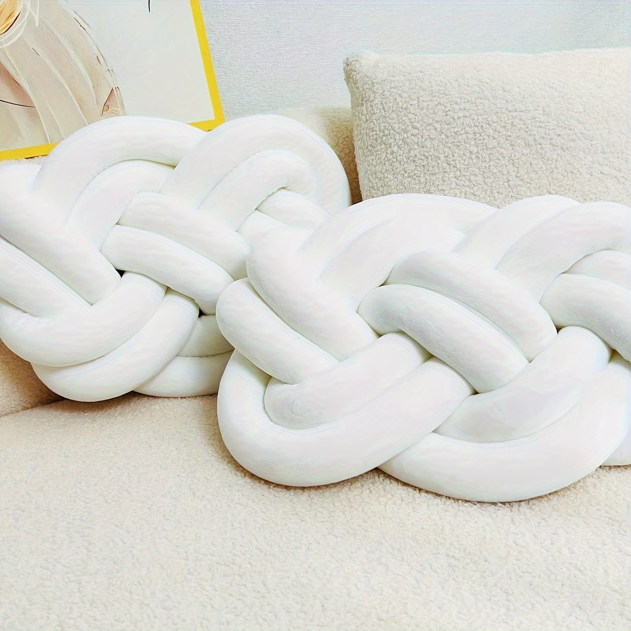 ComfortCloud Cushions - Luxe Pluche Kussens met Knoopdesign