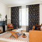 BatGlow Curtains - Elegant Vleermuisprint van Transparant Polyester