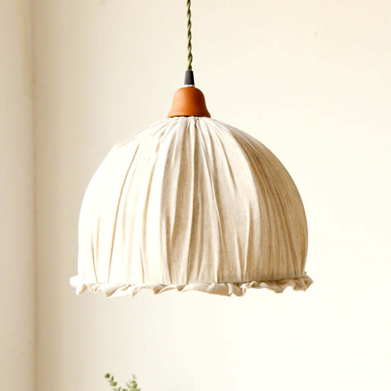 EcoChic Pendant - Stijlvolle Scandinavische Stoffen Hanglamp