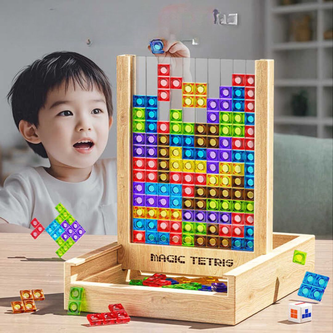 TetrisWood Game – Duurzaam Familie Speelplezier