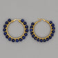 Sanne's Elegant Boho Nature-Inspired Crystal Hoop Earrings