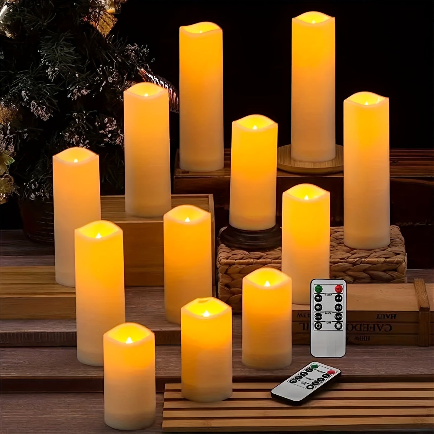 FlameFree - Waterdichte LED Kaarsen Set met Afstandsbedienin