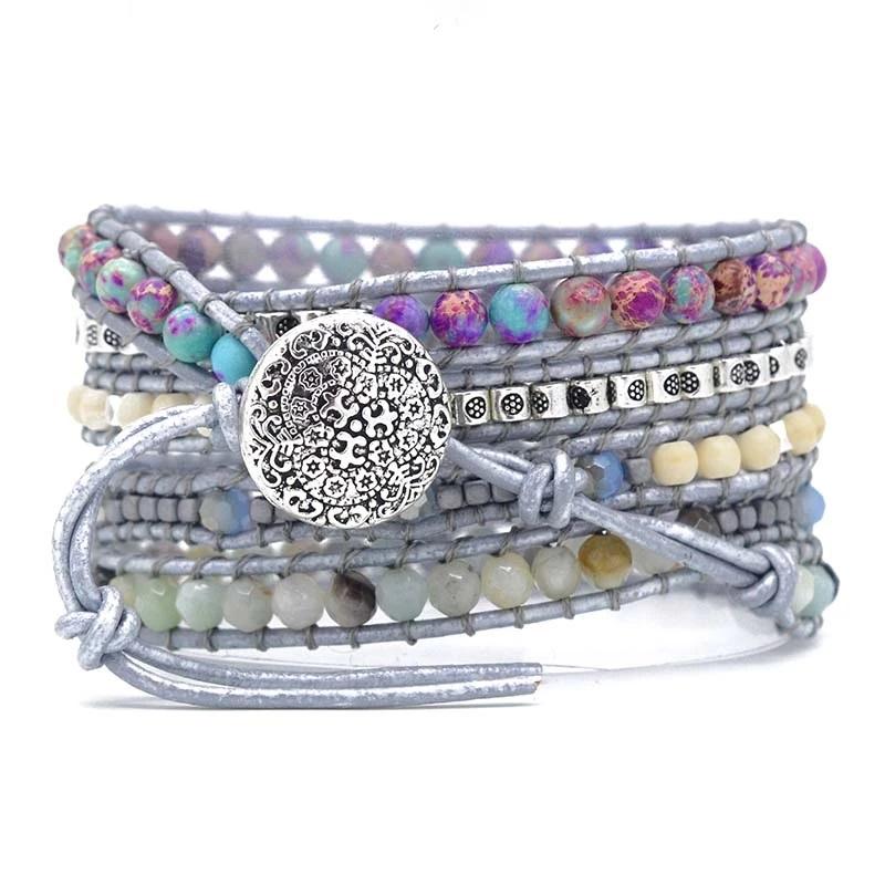 Selina Armband - Turkooise Wikkelarmband voor Heling & Bescherming