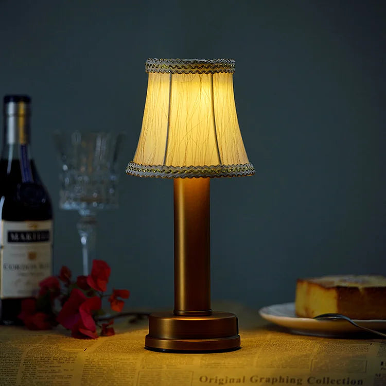 LuxeSilk Wireless Table Lamp - Elegant Draadloze Tafellamp voor Sfeervolle Ruimtes