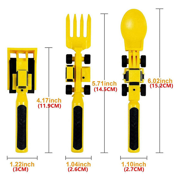 ConstructoFork - Stoere Kinderbestek Set voor Bouwen