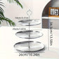 SteelTower - Elegante Drievoudige Serveerschaal voor Feestjes