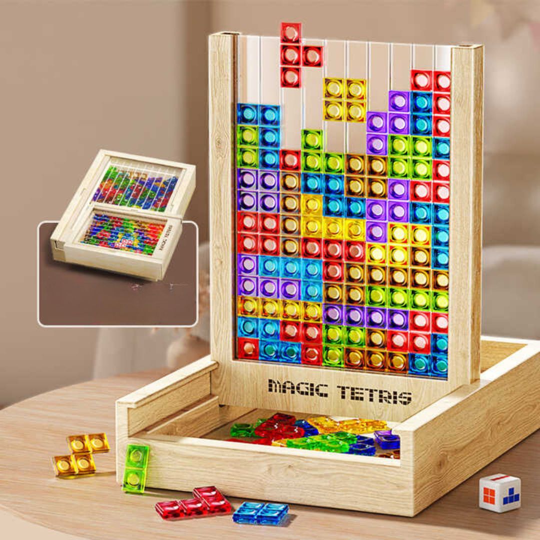 TetrisWood Game – Duurzaam Familie Speelplezier