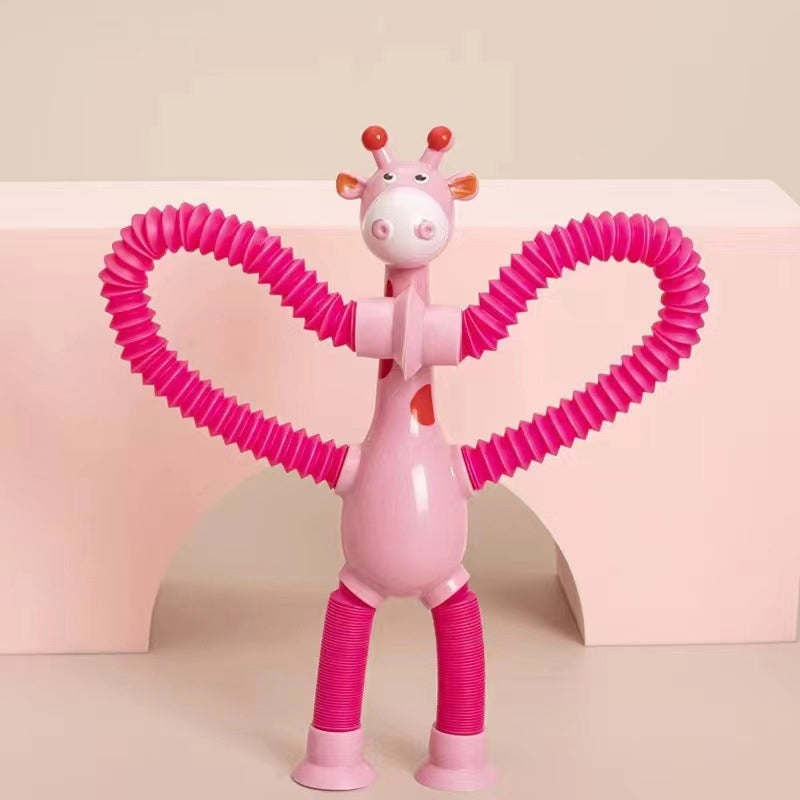 StretchGiraffe - Flexibel Zuignap Speelgoed voor Kinderen