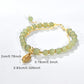 Elegante Jade Blad Armband met Bijzondere Bladbedel