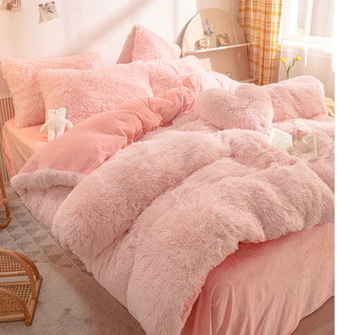 FluffCandy - Luxe Langharig Dekbedovertrek voor Winterse Warmte
