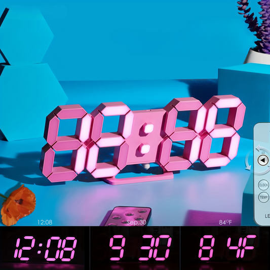 LuxTime – Stijlvolle Digitale LED Wekker met Dimming