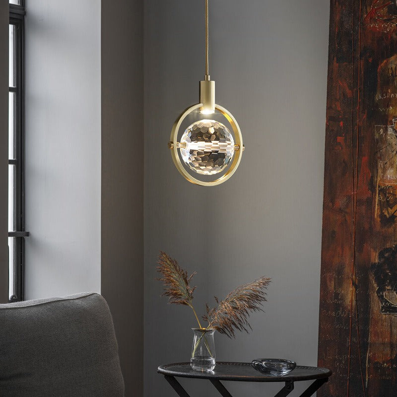 CrystalChic Pendant - Ringvormige LED Hanglamp met Sprankelende Kristallen