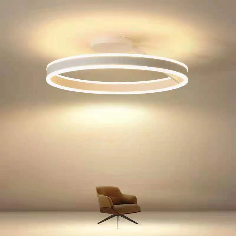 RadiantGlimmer Plafondlamp - Luxe Gouden LED Verlichting met Metaal Accenten
