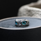 Ophelia Owl Charm Ring - Zilveren Bedelring voor Stijlvolle Looks