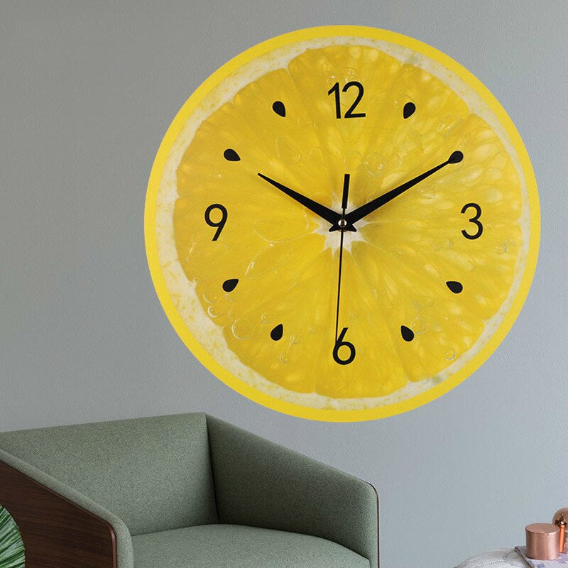 Citroen Geïnspireerde Wandklok voor een Vrolijke Keuken