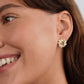 Chic Opal Floral Stud Earrings