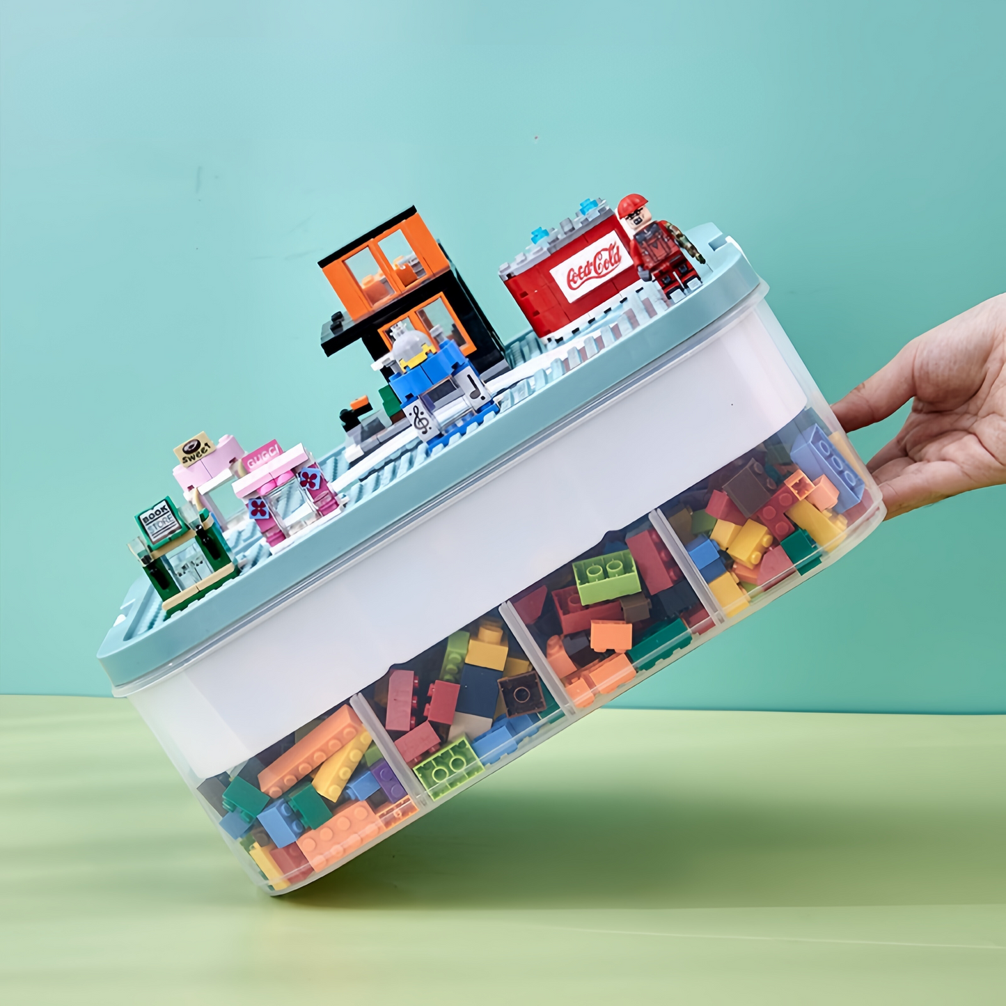Stapelgenie - Elegante Opbergbox met Deksel voor Elke Ruimte