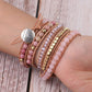 Amoria Bracelet – Elegante Gouden Rozenkwarts Armcandy