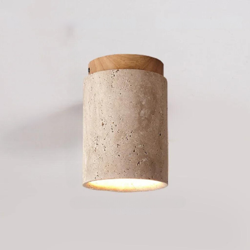 ÉclatPierre - Elegante Travertijn Inbouwlamp LED
