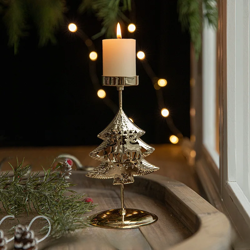 StarGlow Candle Holder - Elegante Gouden Decoratie voor Feestdagen