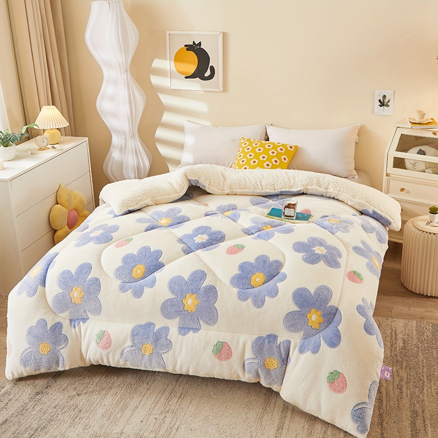 FloralDream – Zacht Fleece Winter Dekbed