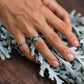 Elegante Iris Maansteen Statement Ring - Maak een Gedurfde Impressie
