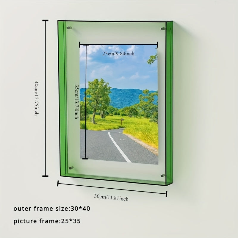 AcrylicFrame – Modern Verticaal Fotolijst voor Tafel en Muur