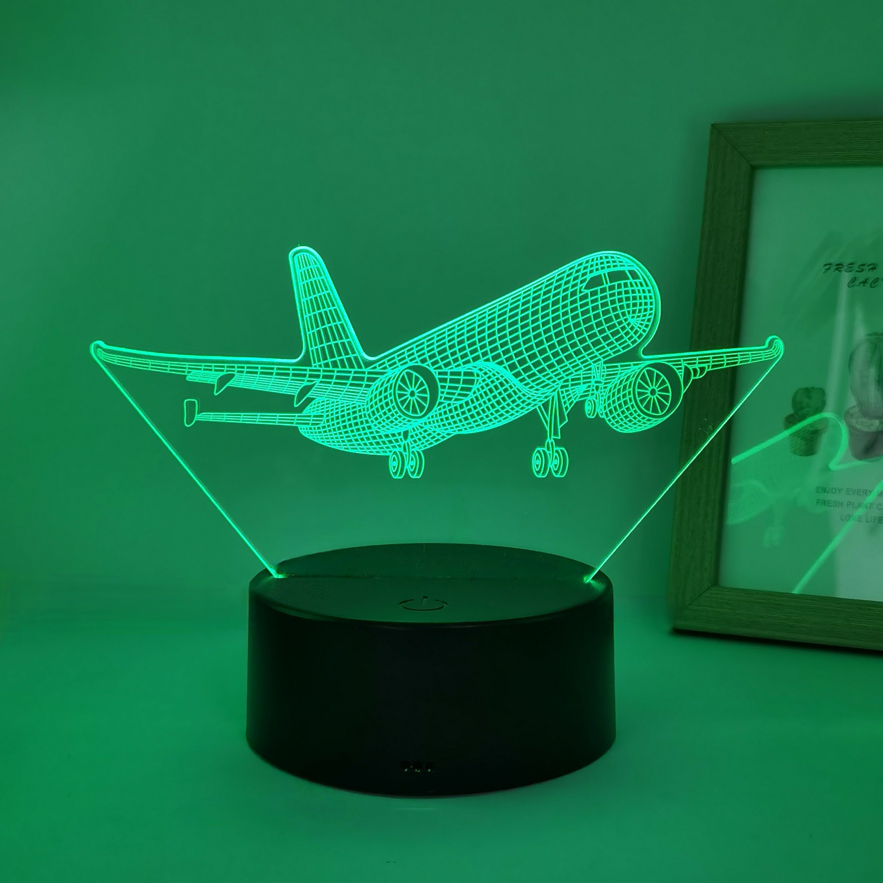 SkyGlow – 3D Vliegtuig LED Nachtlamp met USB