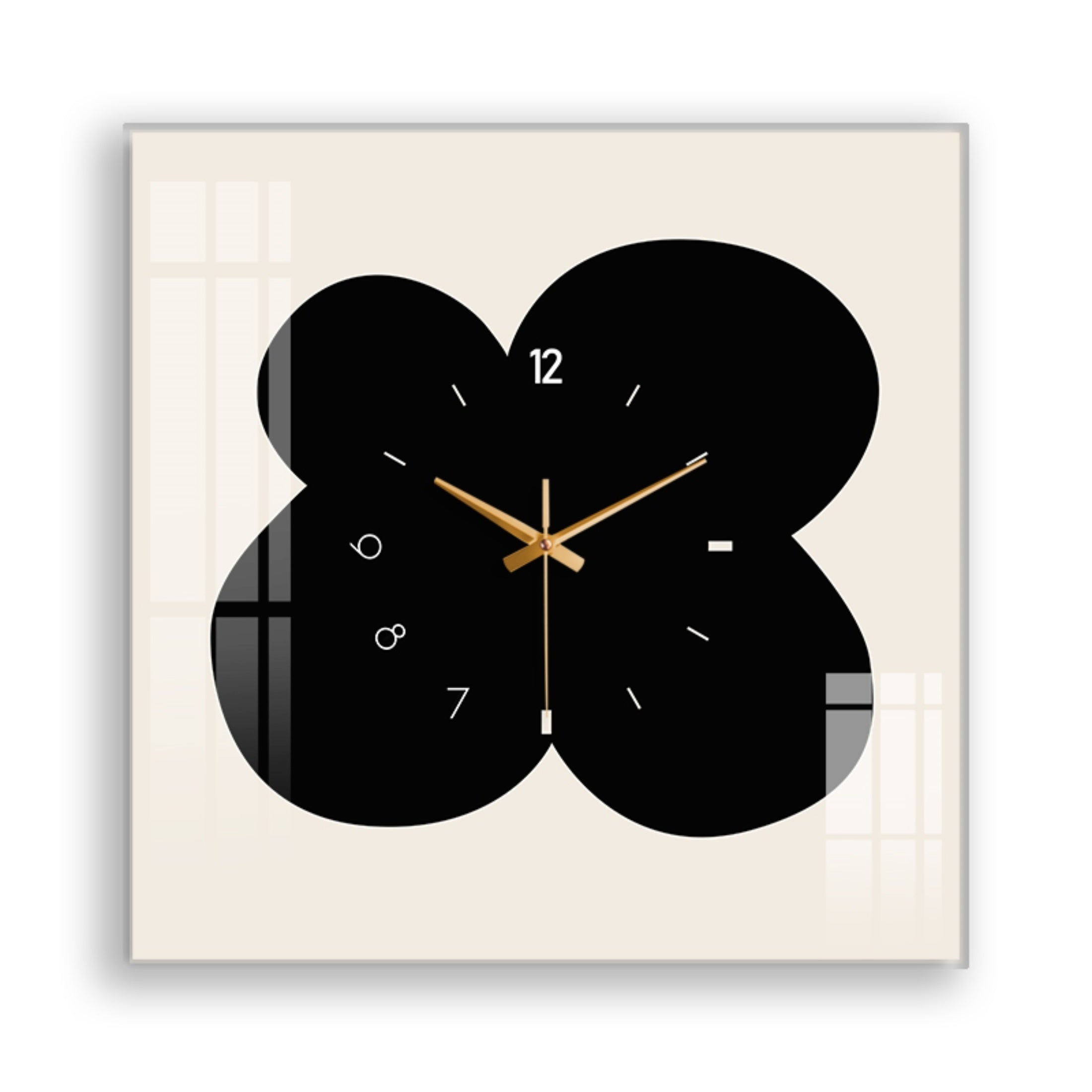 FloralTime Clock - Elegante Wandklok met Bloemen