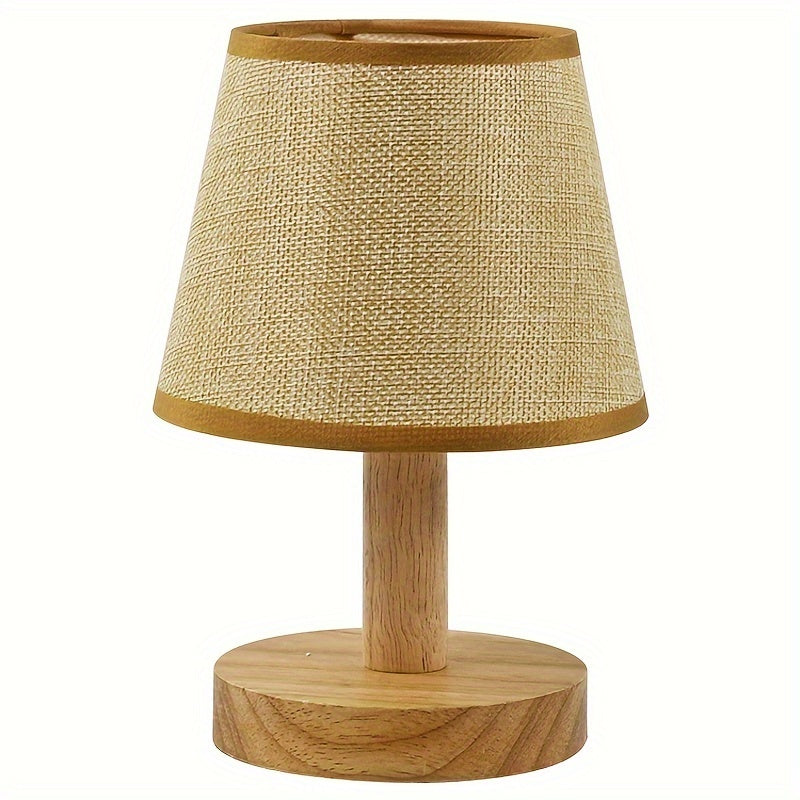 NordicGlow - Houten LED Slaaplamp met Linnen