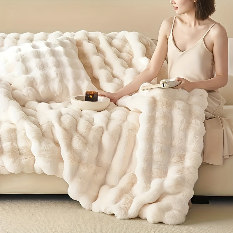 Elegante Rabbit Fleece Deken - Luxe en Duurzaam