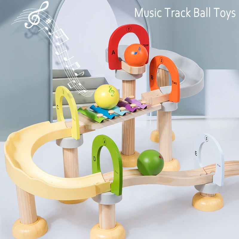 MusicBlocks Toy - Houten Sensorische Blokken voor Groei