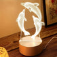 GeoDolphin - Trendy 3D Illusie Tafelverlichting