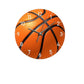 HoopsTime Clock - Design Basketbal Wandklok