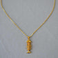 GoldenWeave Necklace - Elegante Visgraat Ketting