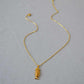 GoldenWeave Necklace - Elegante Visgraat Ketting