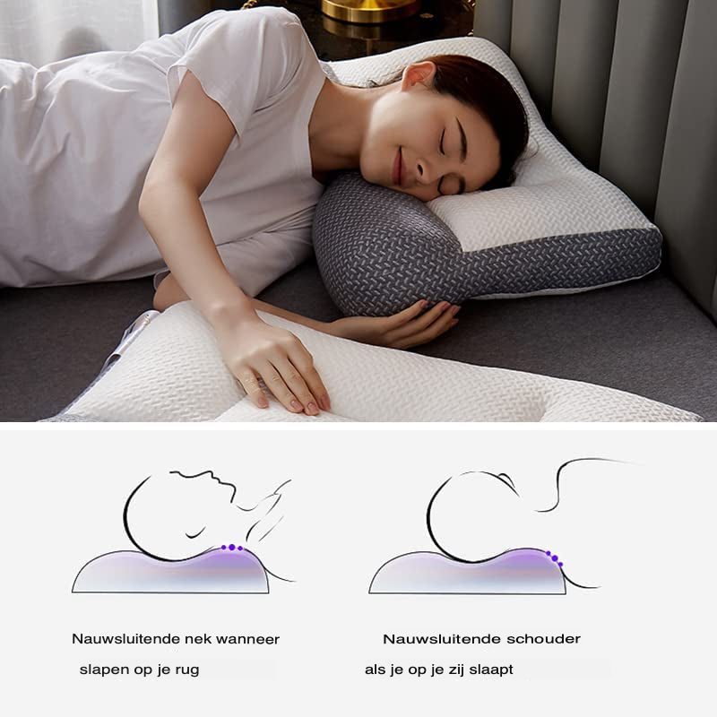 CozySleep - Ergonomisch Kussen voor Pijnvrij Slapen
