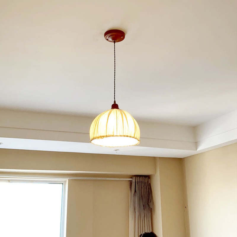 EcoChic Pendant - Stijlvolle Scandinavische Stoffen Hanglamp