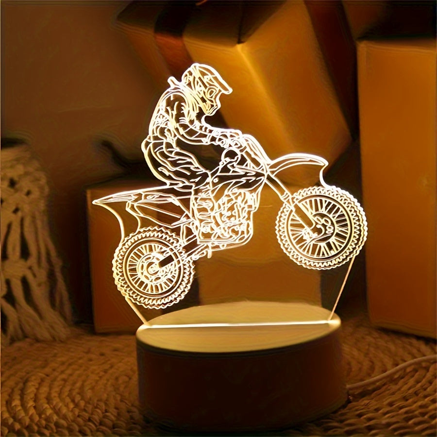 MotoLamp - 3D LED Nachtlamp Motocross Thema