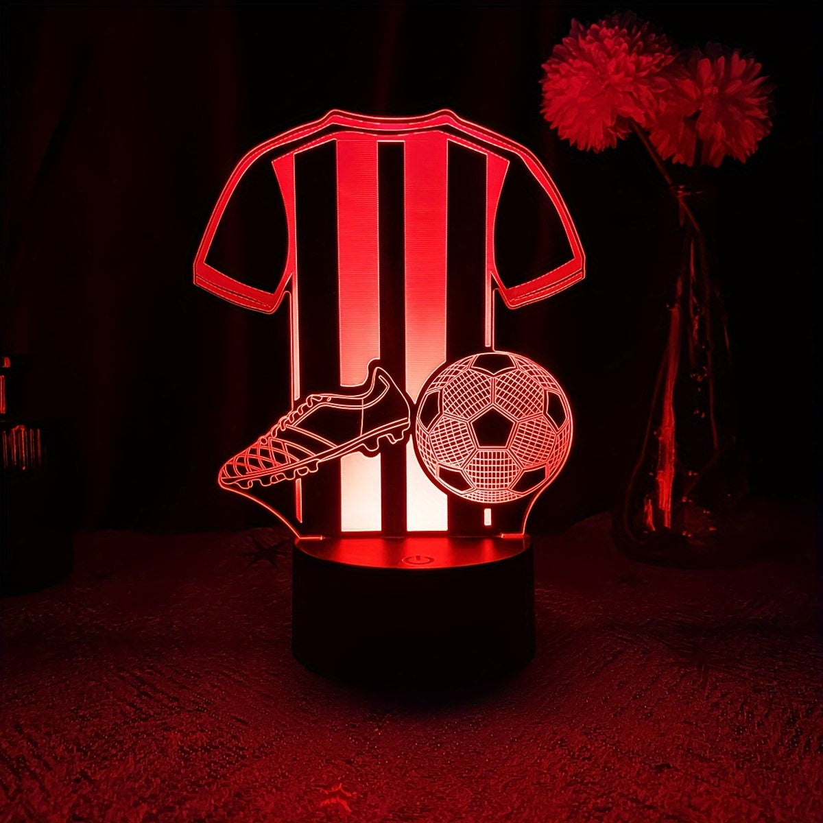 SportGlow Lamp - 3D LED Nachtlamp voor Voetballiefhebbers