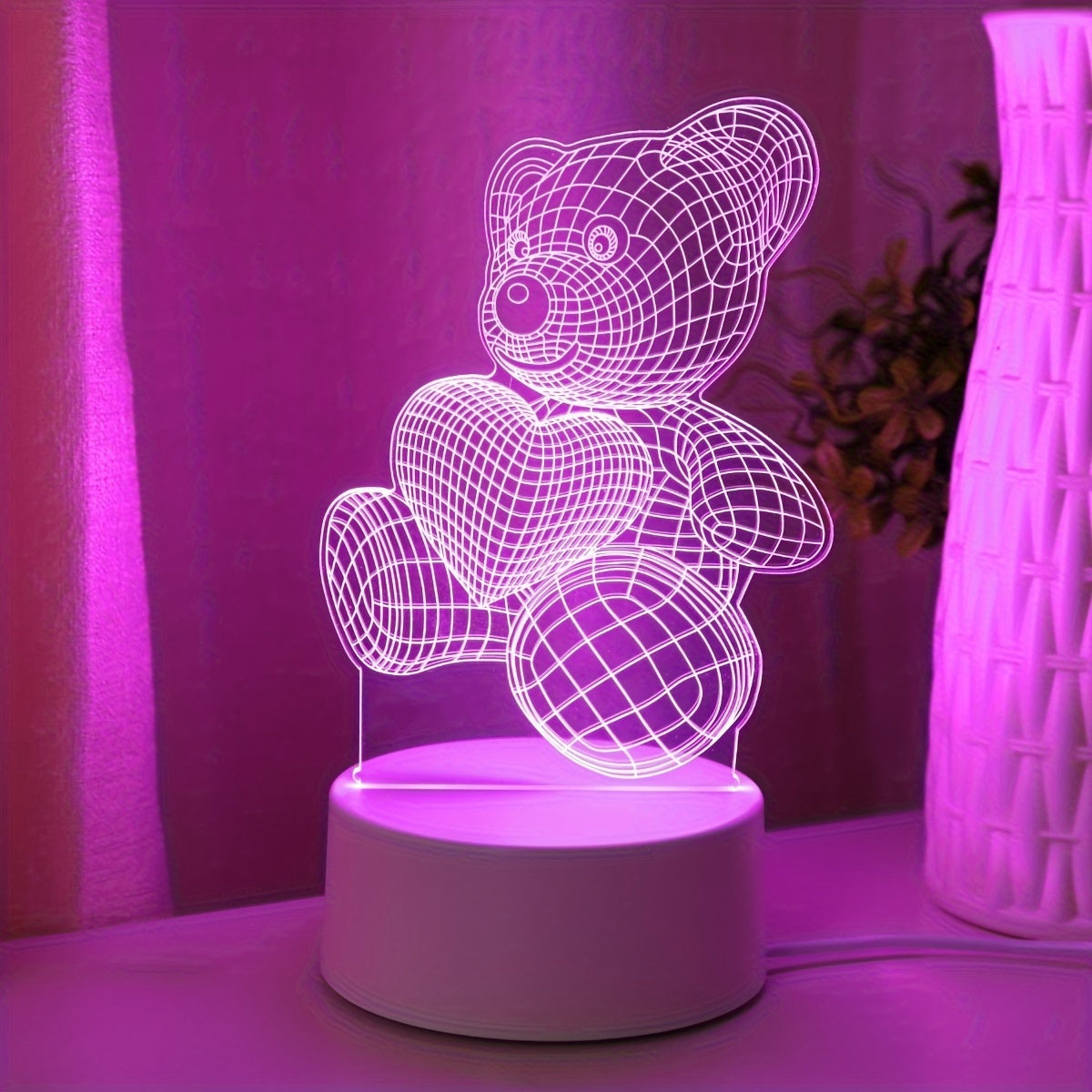 LumiBear – 3D Illusie Nachtlamp Teddybeer