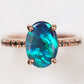 Isabella 3-Piece Ring Set with Stunning Sapphire and Opal