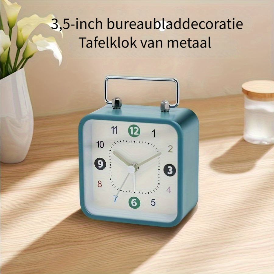 TimeCube Klok - Stijlvolle Vierkante Wekker met Nachtlicht