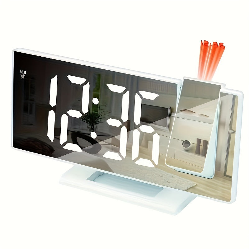 ProjectTime Clock - Stijlvolle Grote LED Projectiespiegel
