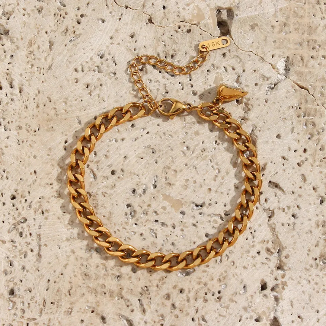 Liora Bracelets Set - Elegante Hart Armbanden
